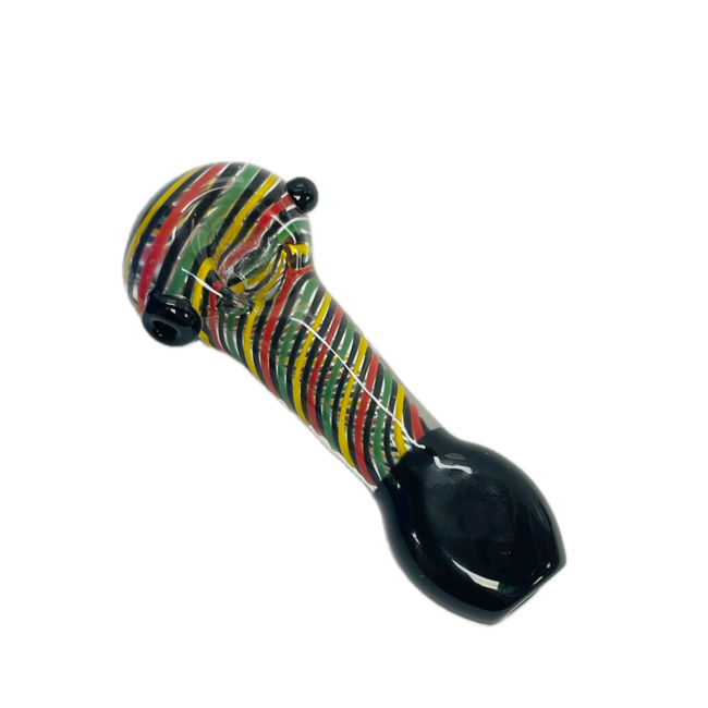 4.5'' RAINBOW SWIRL SPOON PIPE