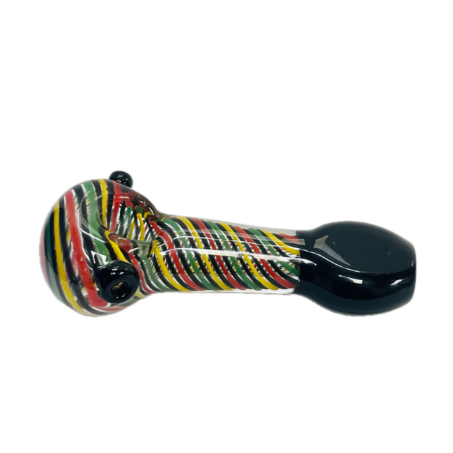 4.5'' RAINBOW SWIRL SPOON PIPE