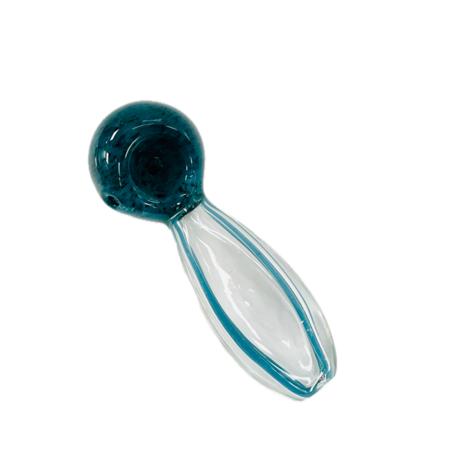 4.5'' TEAL PEANUT GLASS PIPE