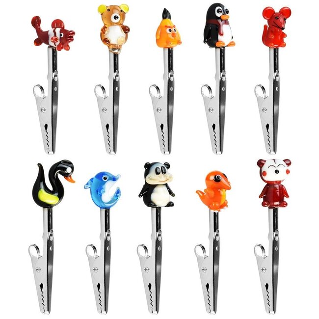 3'' ANIMAL STYLE GLASS MEMO CLIP- SA2785
