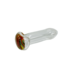 4.5'' CLEAR GLASS WITH RASTA PIPE