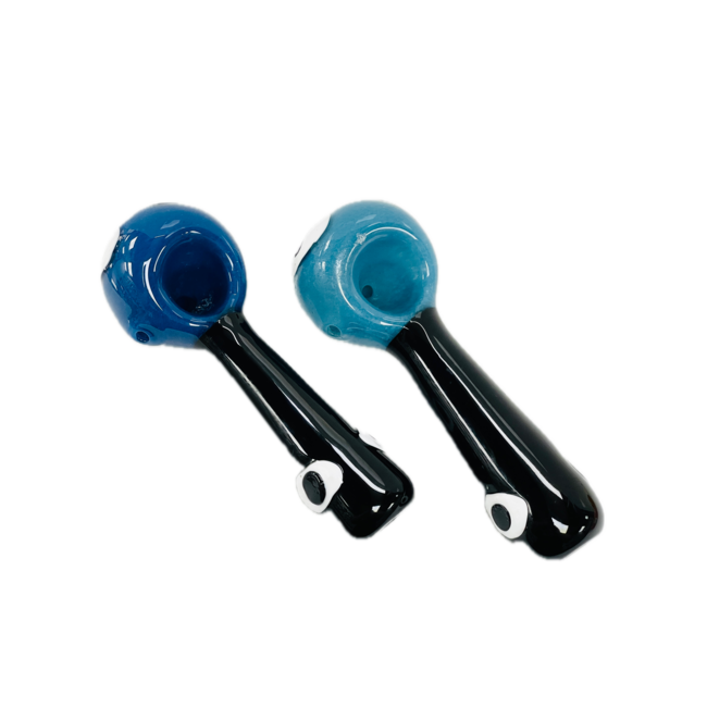 5.5'' GOOGLY EYES GLASS HAND PIPE