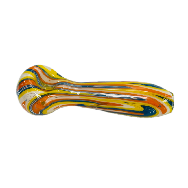 5'' COLOURFUL WIG-WAG GLASS PIPE