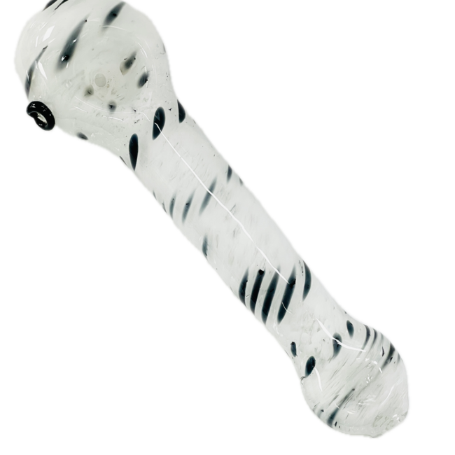 6'' ZEBRA PRINT GLASS PIPE