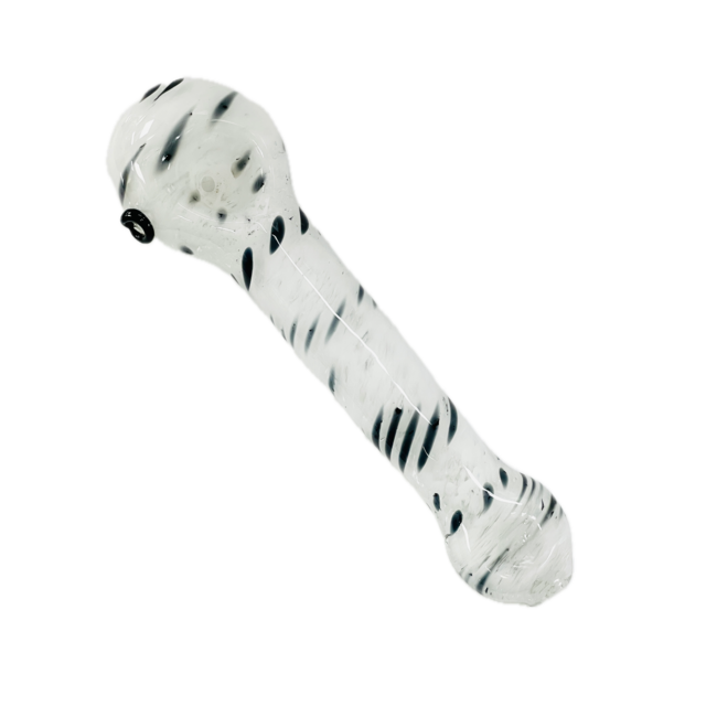 6'' ZEBRA PRINT GLASS PIPE