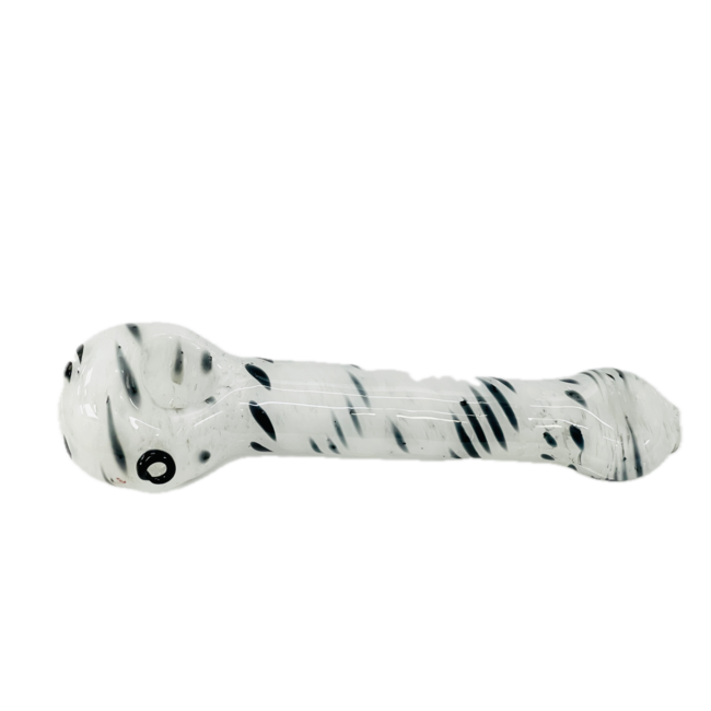 6'' ZEBRA PRINT GLASS PIPE