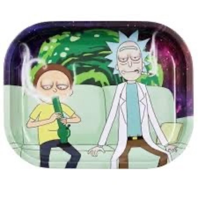 RICK&MORTY COUCH LOCK  STEEL LARGE ROLLING TRAY