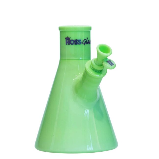 HOSS GLASS 8'' HOSE GLASS FULL COLOR BEAKER BASE WITH 19MM JOINT-H004C