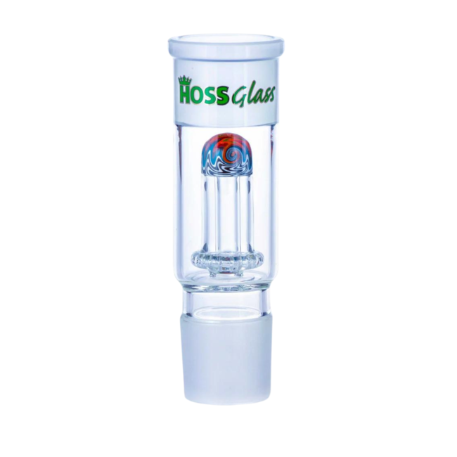 HOSS GLASS HOSS GLASS DOME PERCULATOR WITH COLOR REVERSAL- YH906