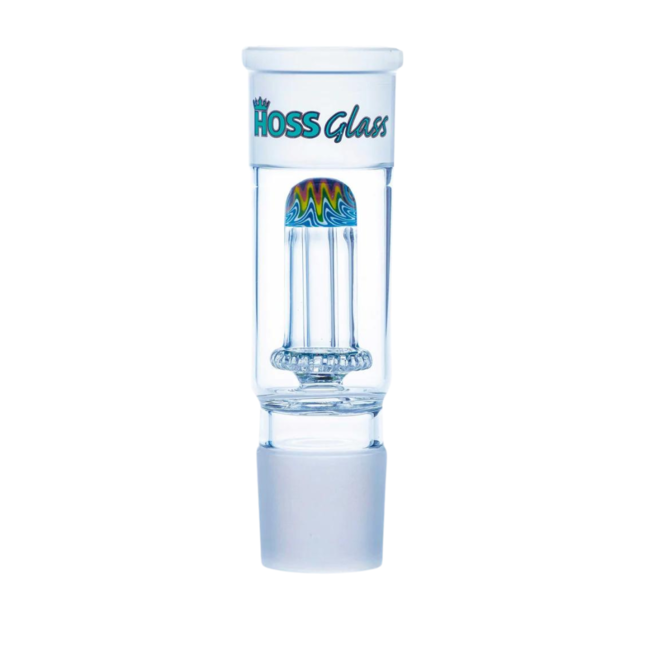 HOSS GLASS HOSS GLASS DOME PERCULATOR WITH COLOR REVERSAL- YH906