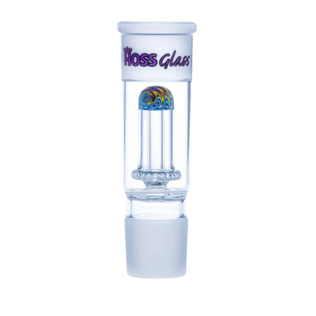 HOSS GLASS HOSS GLASS DOME PERCULATOR WITH COLOR REVERSAL- YH906