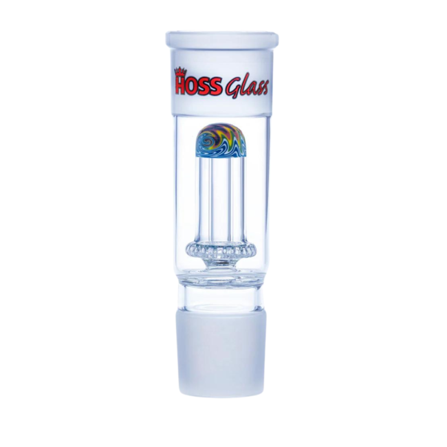 HOSS GLASS HOSS GLASS DOME PERCULATOR WITH COLOR REVERSAL- YH906