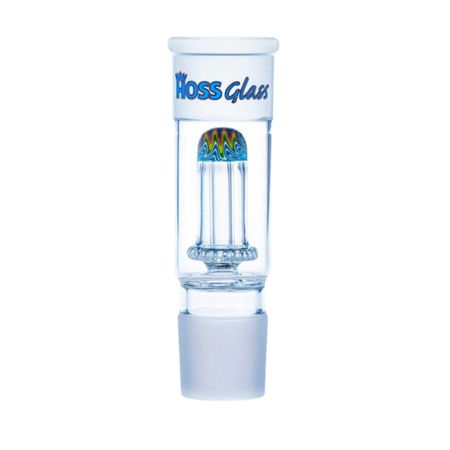 HOSS GLASS HOSS GLASS DOME PERCULATOR WITH COLOR REVERSAL- YH906