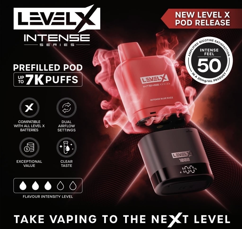 LEVEL X INTENSE SERIES 7K: The Ultimate Vape Experience with 7000 Puffs of Pure Flavor!