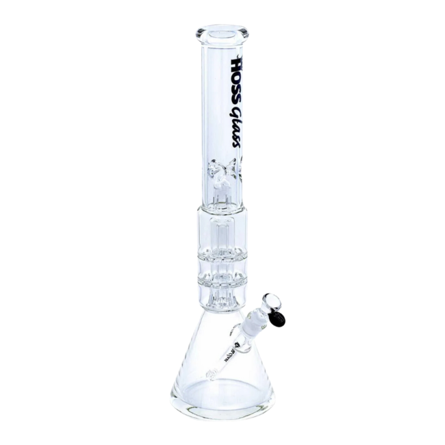 HOSS GLASS 20'' HOSS GLASS DOUBLE DISK PERCOLATOR BEAKER-YN1012
