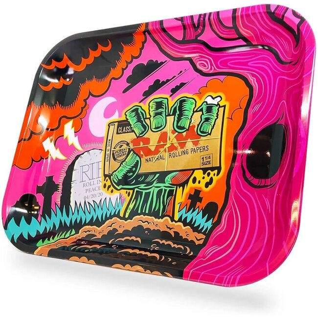 RAW RAW ZOMBIE ROLLING TRAY LARGE