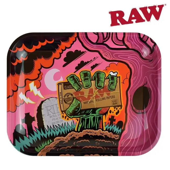 RAW RAW ZOMBIE ROLLING TRAY LARGE