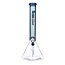 HOSS GLASS 18'' HOSS GLASS PYRAMID BEAKER HALF COLORED-H056