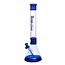 HOSS GLASS 18'' HOSS GLASS TRI-SECTION PLATINUM BANDED BEAKER-H036