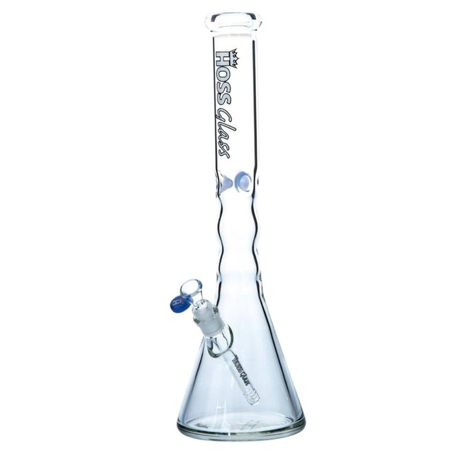 HOSS GLASS 18'' 5MM HOSE GLASS PINCHED BEAKER-Y042A5