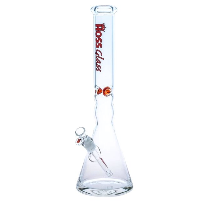 HOSS GLASS 18'' 5MM HOSE GLASS PINCHED BEAKER-Y042A5