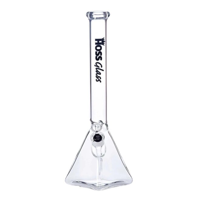 HOSS GLASS 18'' HOSS GLASS PYRAMID BASE BEAKER-H055