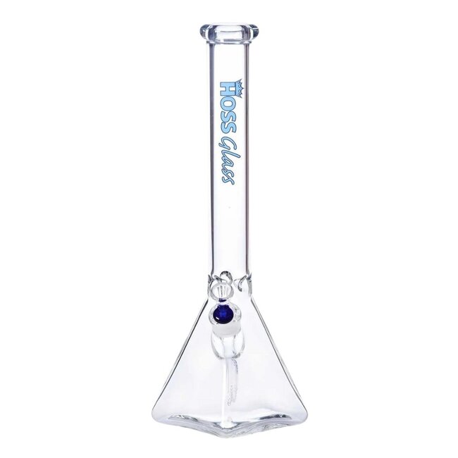HOSS GLASS 18'' HOSS GLASS PYRAMID BASE BEAKER-H055