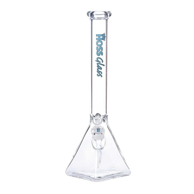 HOSS GLASS 18'' HOSS GLASS PYRAMID BASE BEAKER-H055