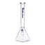HOSS GLASS 18'' HOSS GLASS PYRAMID BASE BEAKER-H055