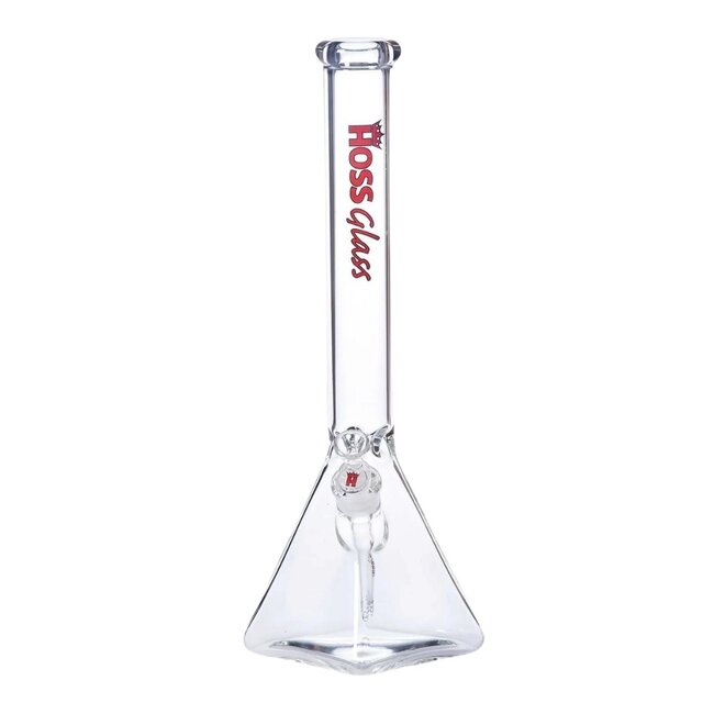 HOSS GLASS 18'' HOSS GLASS PYRAMID BASE BEAKER-H055