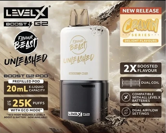 Unleashing the Flavour Beast Boost Level X Pod 25K: The Ultimate Dessert Vape Experience!