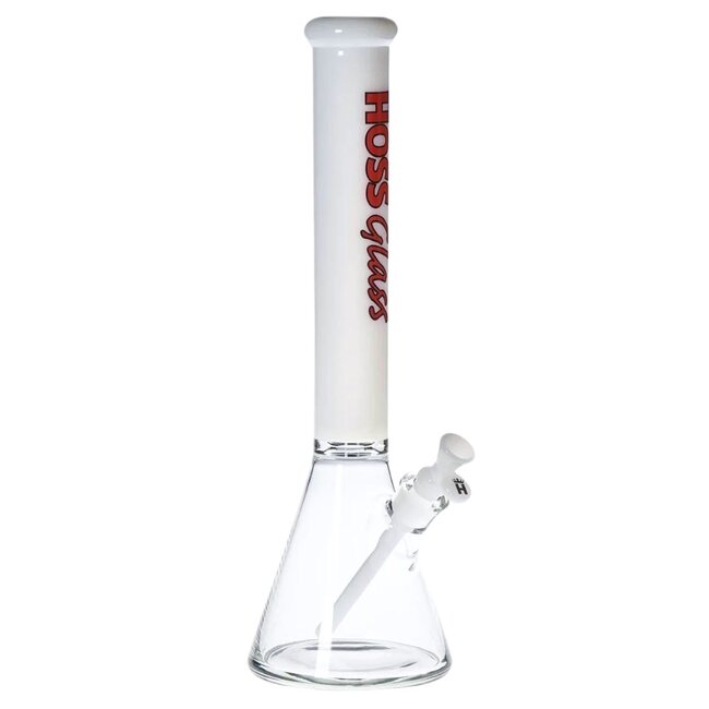 HOSS GLASS 18'' HOSS GLASS THICK  BEAKER W/COLORED TOP-H151