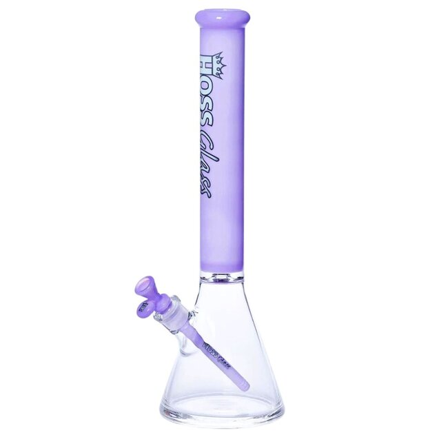 HOSS GLASS 18'' HOSE GLASS THICK BEAKER W/COLORED TOP-H151