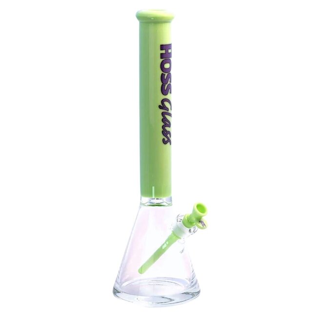 HOSS GLASS 18'' HOSE GLASS THICK BEAKER W/COLORED TOP-H151