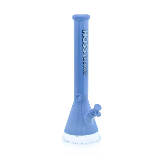 HOSS GLASS 18'' HOSS GLASS  COLORED BEAKER W/WINDOW BASE-H067