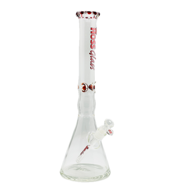 HOSS GLASS 18'' 5MM HOSE GLASS PINCHED BEAKER-Y042AC