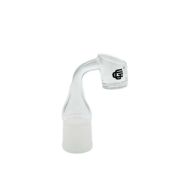 CHRYSTAL GLASS 18MM FEMALE QUARTZ FROST  BANGER 90* 2MM THICK