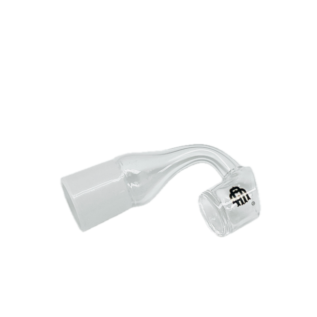 CHRYSTAL GLASS 18MM FEMALE QUARTZ FROST  BANGER 90* 2MM THICK