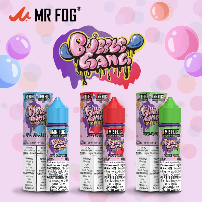 Discover the Ultimate Vaping Experience: MR FOG Bubble Gang E-Liquid Juice Collection