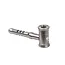 CHEECH GLASS CH-YD-1400 METAL ENCASED GLASS HAMMER PIPE