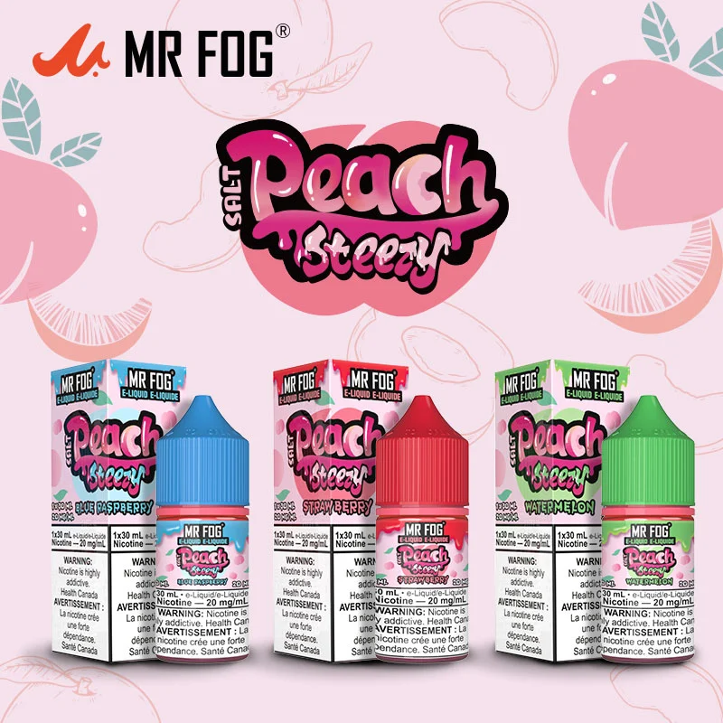 Unleash the Bold Flavor of Mr Fog Juice Peach Steezy Salt Nic – A Vaping Experience Like No Other!