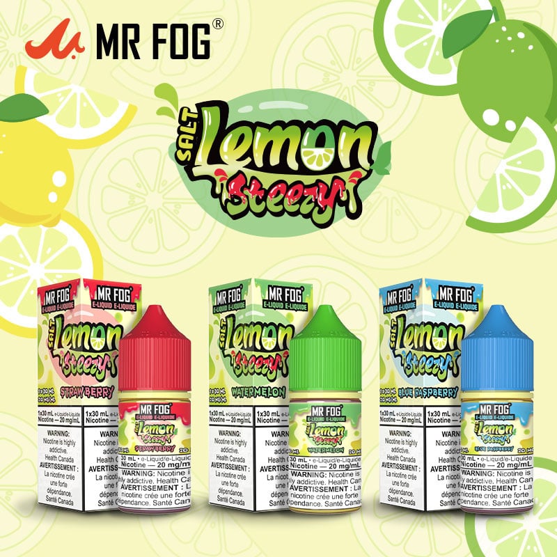 Unleash a Zesty Vape Experience with Mr Fog Juice Lemon Steezy Salt Nic – Your New Favorite Flavor!