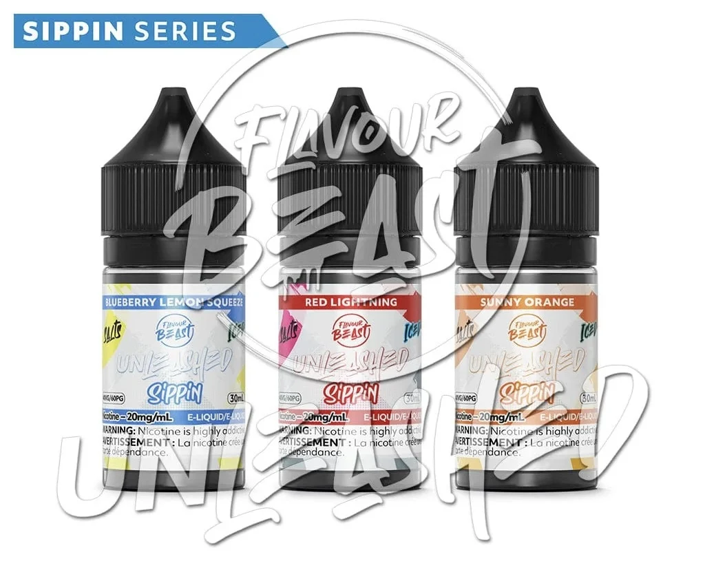 Flavour Beast Unleashed Salt Nic: Discover the Ultimate E-Liquid Experience with the Sippin Series!