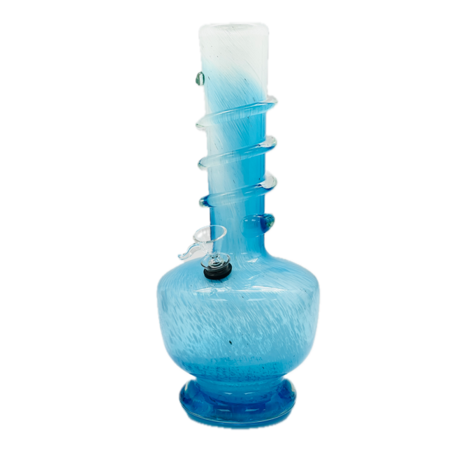 SOFT GLASS 12'' RIKER VASE WATER BONG