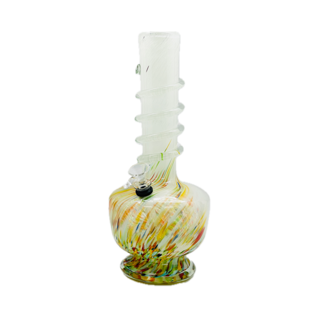 SOFT GLASS 12'' RIKER VASE WATER BONG