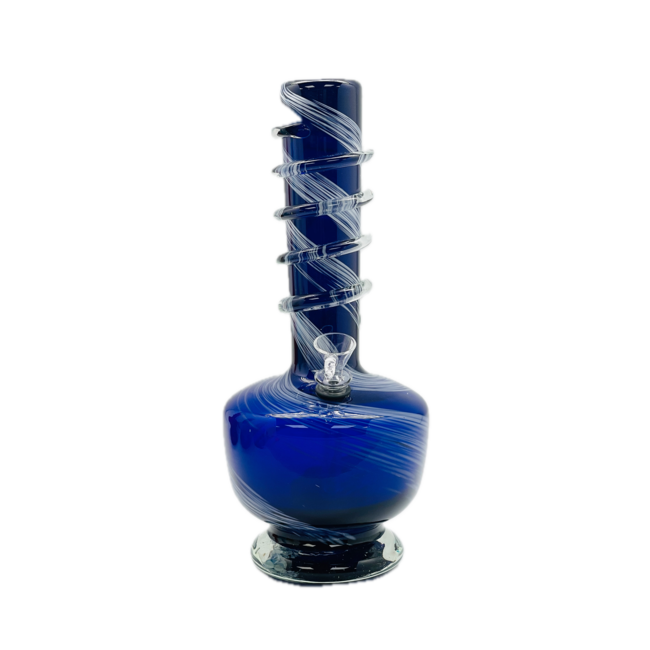 SOFT GLASS 12'' RIKER VASE WATER BONG