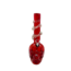 SOFT GLASS 10'' SKULL BOTTOM WAVE GRIP WATER BONG