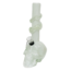 SOFT GLASS 10'' SKULL BOTTOM WAVE GRIP WATER BONG