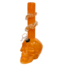 SOFT GLASS 10'' SKULL BOTTOM WAVE GRIP WATER BONG