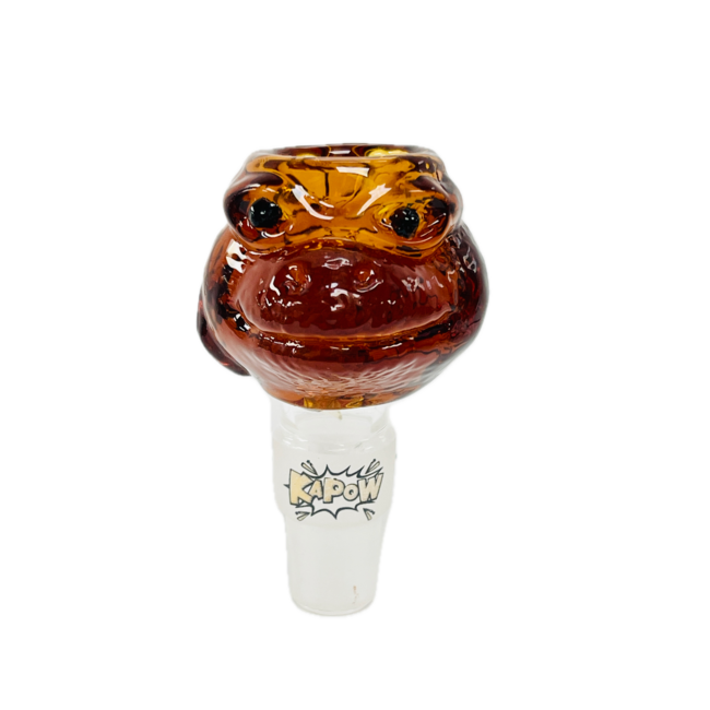 KAPOW KAPOW FROG HEAD 14/19MM GLASS BOWL-CC465